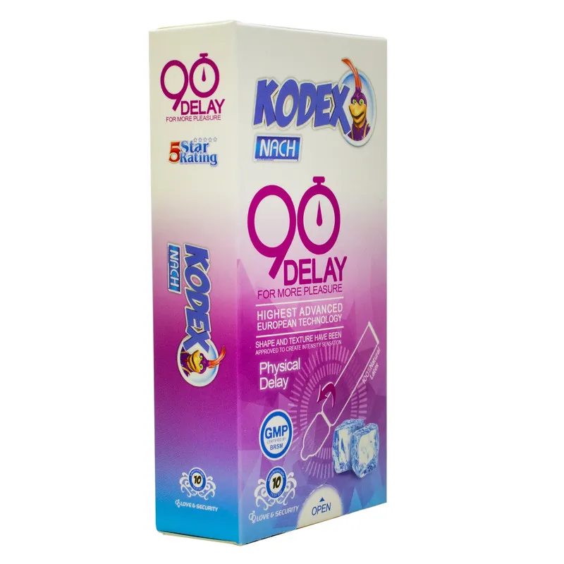 کاندوم ناچ کدکس مدل 90DELAY بسته 10 عددی - تصویر 2