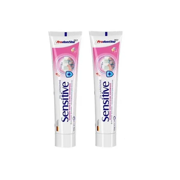 خمیر دندان پرودنتین مدل Sensitive حجم 150 میلی لیتر مجموعه 2 عددی - تصویر 2