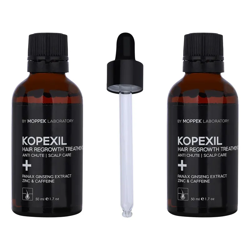 لوسیون تقویتکننده مو موپک مدل kopexil مناسب برای انواع مو حجم 50 میلیلیتر مجموعه 2 عددی