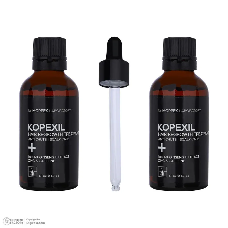 لوسیون تقویتکننده مو موپک مدل kopexil مناسب برای انواع مو حجم 50 میلیلیتر مجموعه 2 عددی - تصویر 2