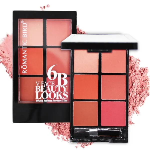 پالت رژ گونه رمانتیک برد مدل 6B V-Face Beauty Looks C - تصویر 3