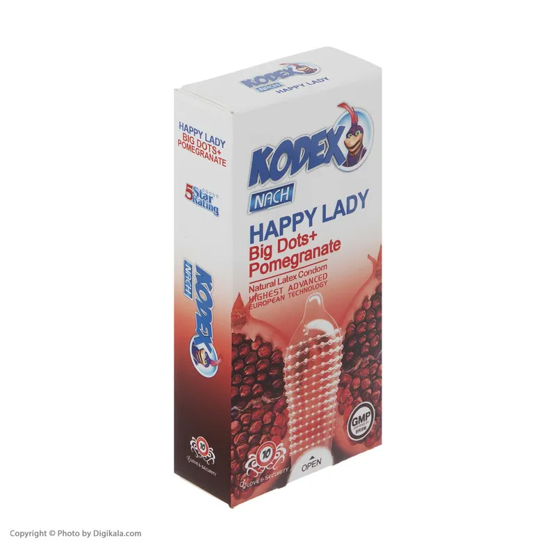 کاندوم ناچ کدکس مدل Happy Lady بسته 10 عددی - تصویر 3