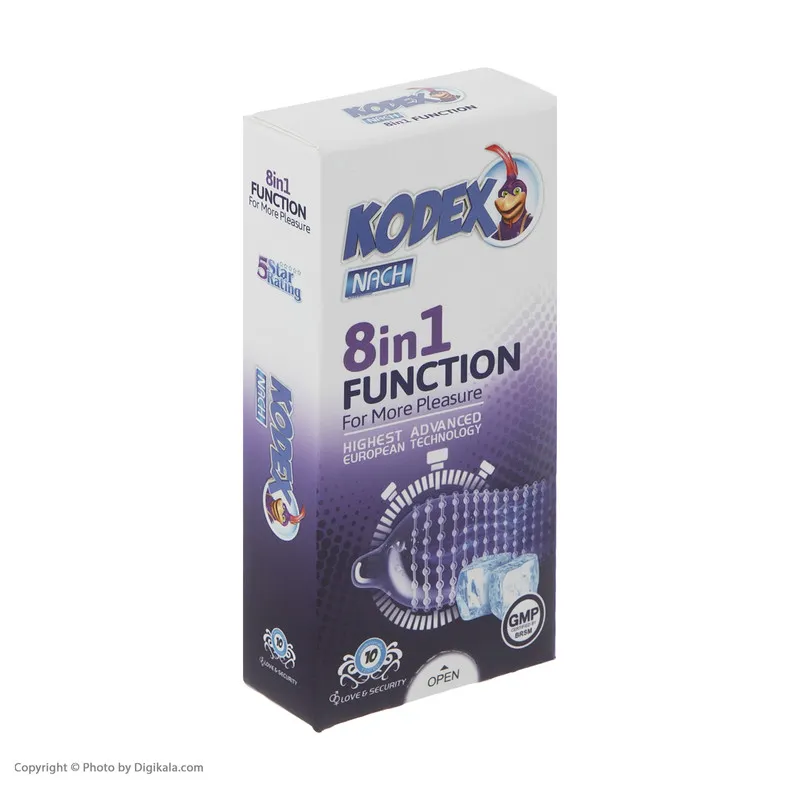 کاندوم ناچ کدکس مدل Function بسته 10 عددی - تصویر 4