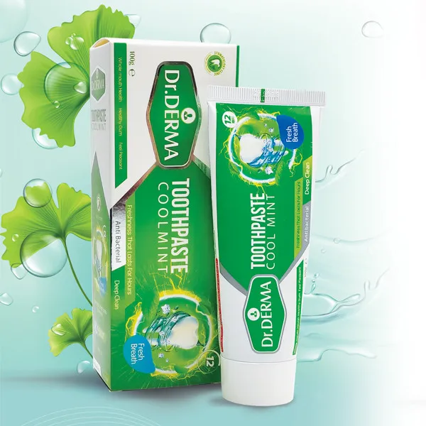 خمیر دندان دکتر درما مدل Cool mint حجم 100 میلی لیتر - تصویر 2