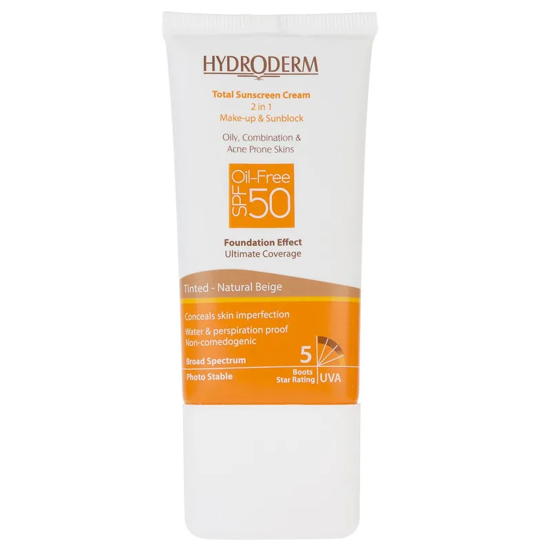 کرم ضدآفتاب هیدرودرم مدل Natural Beige، حجم 40 میلی‌لیتر - تصویر 4