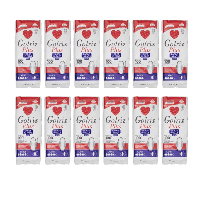 نوار بهداشتی گلریز مدل 09 مجموعه 12 عددی - تصویر 3
