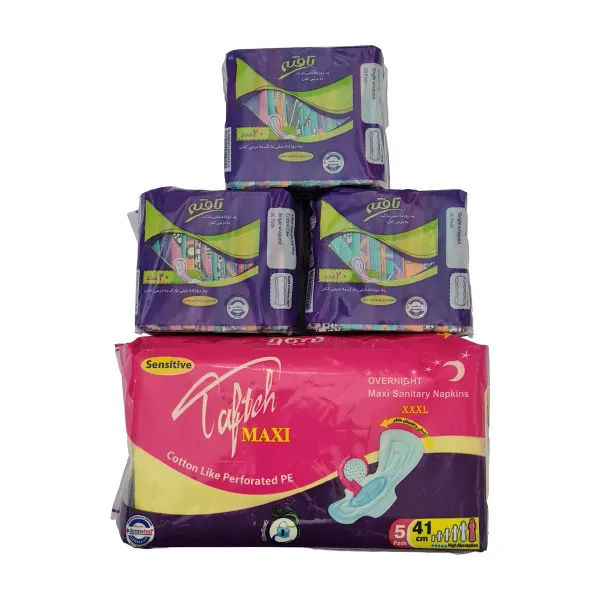 نوار بهداشتی تافته مدل maxi به همراه پد روزانه تافته مدل maxi بسته 3 عددی - تصویر 2