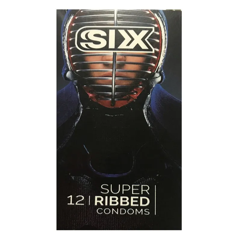 کاندوم سیکس مدل Super Ribbed بسته 12 عددی