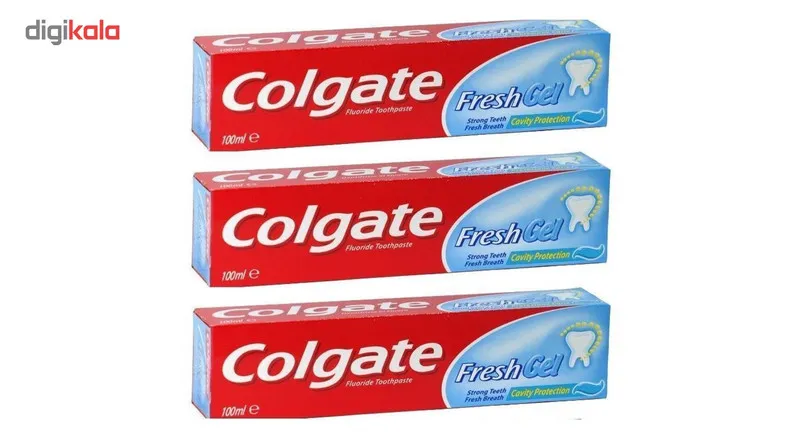 خمیر دندان کلگیت مدل Fresh gel حجم 100 میلی لیتر بسته 3 عددی - تصویر 2
