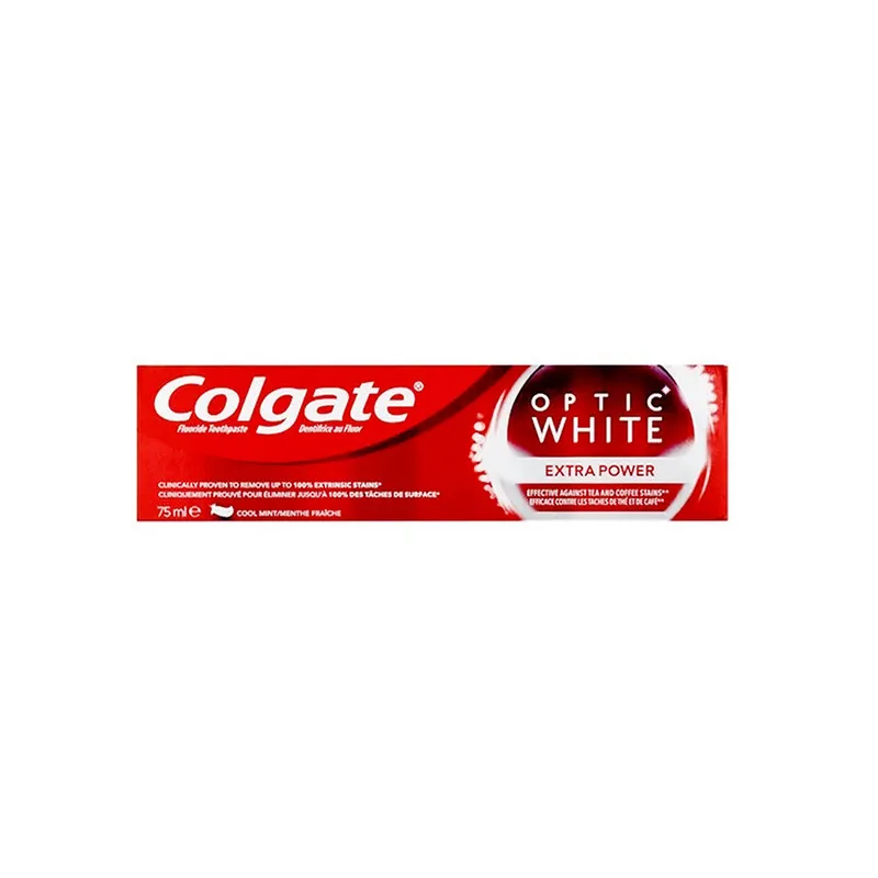 خمیر دندان کلگیت مدل Optic White حجم 75 میلی لیتر به همراه مسواک کلگیت مدل Optic White با برس متوسط - تصویر 2