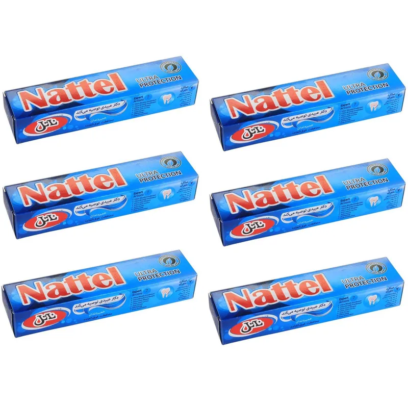  خمیر دندان ناتل مدل Ultra Protection وزن 65 گرم مجموعه 6 عددی