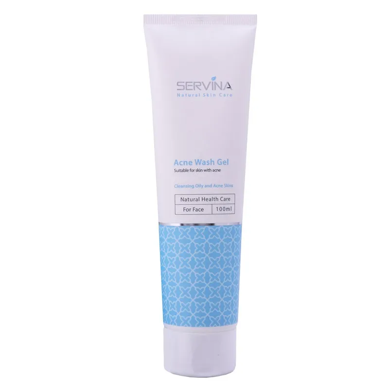 ژل شستشوی صورت سروینا مخصوص پوست دارای آکنه مدل Acne Skin حجم 100میلی لیتر
