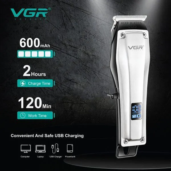ماشین اصلاح موی سر و صورت وی جی ار مدل V-905 - تصویر 2