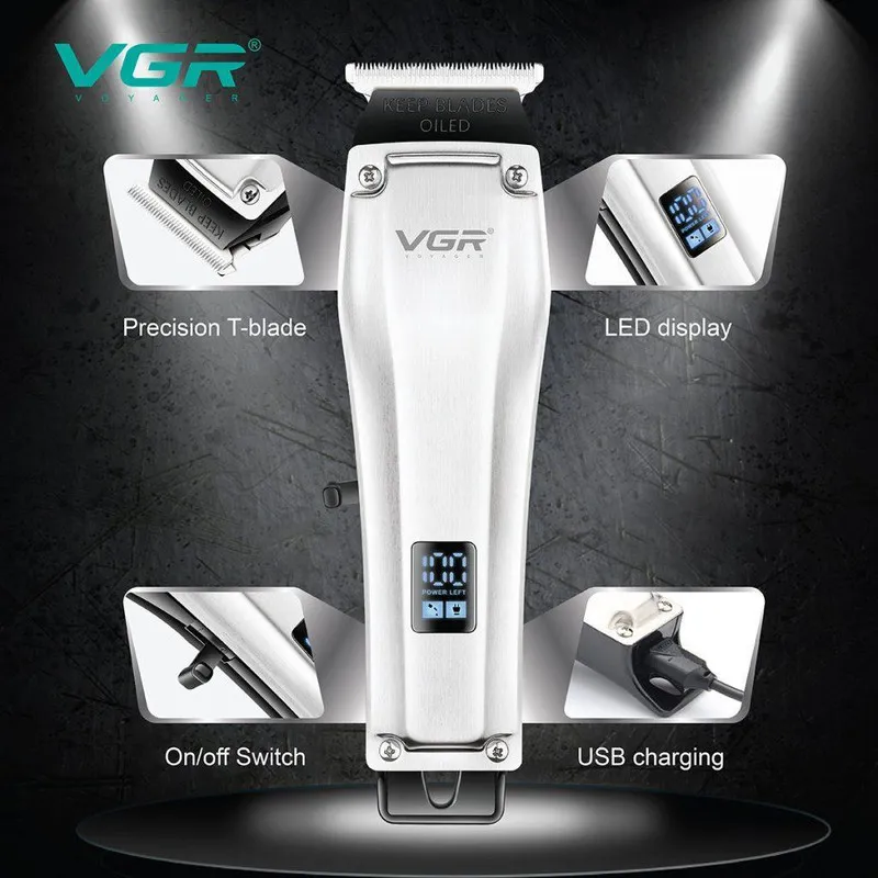 ماشین اصلاح موی سر و صورت وی جی ار مدل V-905 - تصویر 3