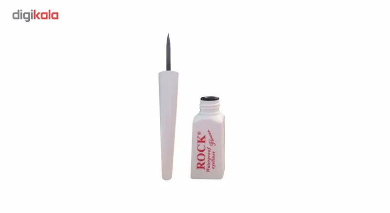خط چشم راک مدل Flower همراه مداد چشم بی اکسلنت مدل waterproof شماره 220 - تصویر 2