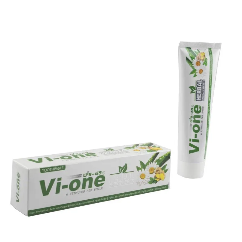 خمیر دندان وی وان مدل Natural Herbal حجم 130 میلی لیتر مجموعه 4 عددی - تصویر 2