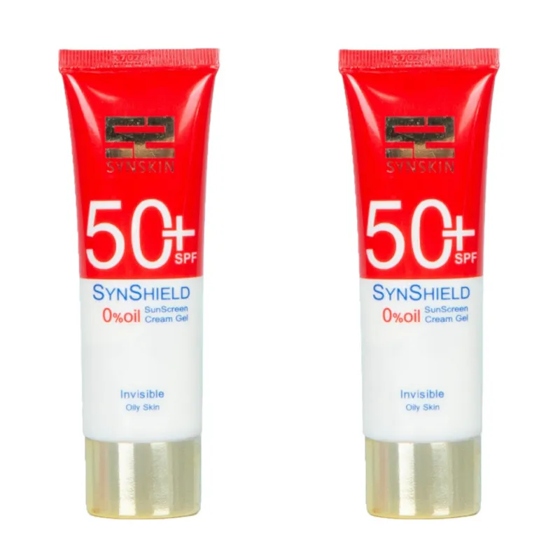 کرم ژل ضد آفتاب سان اسکین مدل Invisible حجم 50 میلی لیتر مجموعه 2 عددی