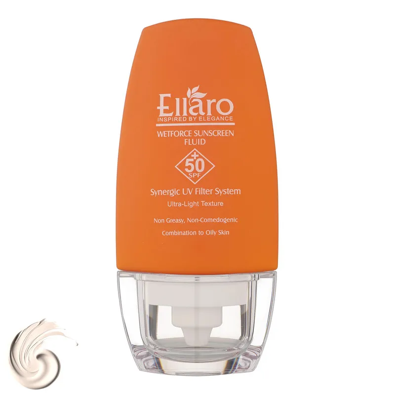 فلوئید ضد آفتاب بدون رنگ الارو SPF50 مدل Ultra Light تحت لیسانس محافظ UVA ،UVB، مرطوبکننده مناسب پوستهای چرب و مختلط حجم 50 میلیلیتر - تصویر 2