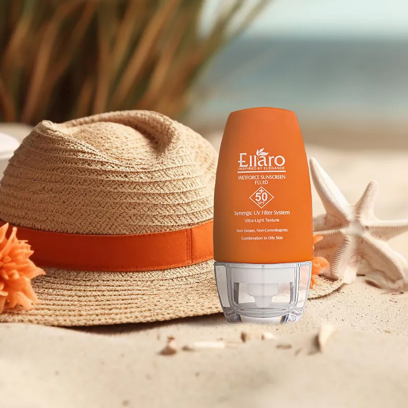 فلوئید ضد آفتاب بدون رنگ الارو SPF50 مدل Ultra Light تحت لیسانس محافظ UVA ،UVB، مرطوبکننده مناسب پوستهای چرب و مختلط حجم 50 میلیلیتر - تصویر 4