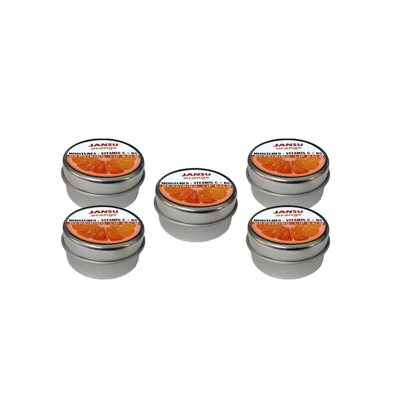بالم لب مرطوب کننده جانسو مدل Orange مجموعه 5 عددی