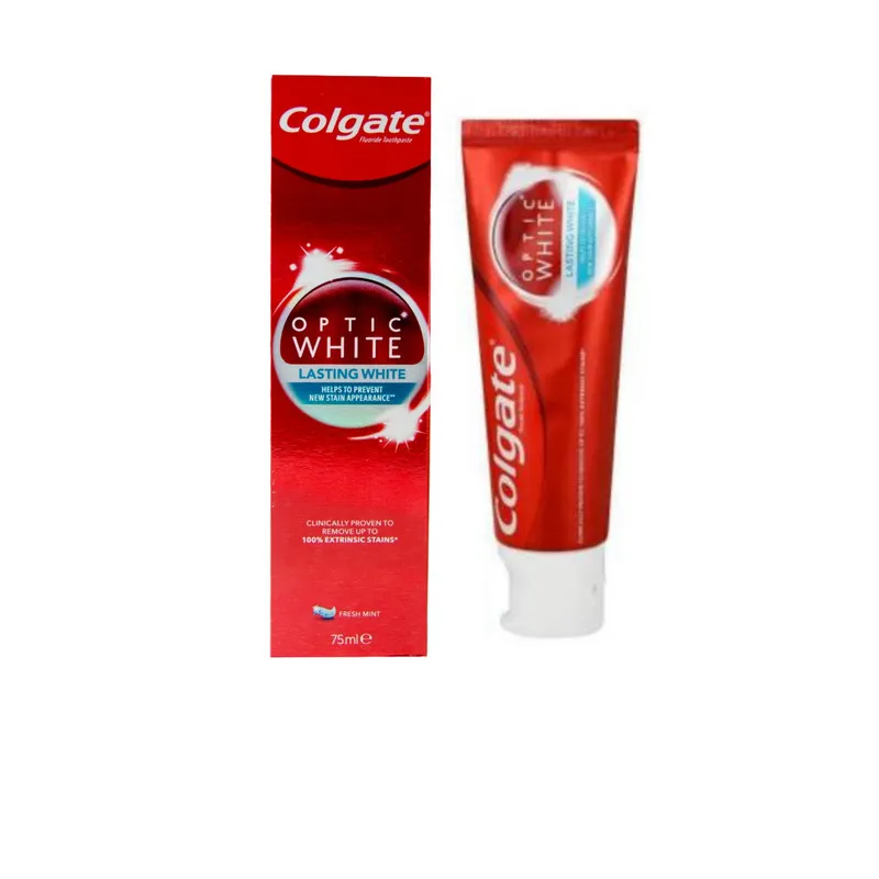 خمیردندان کلگیت سری optic white مدل Lasting white حجم 75 میلی لیتر - تصویر 2