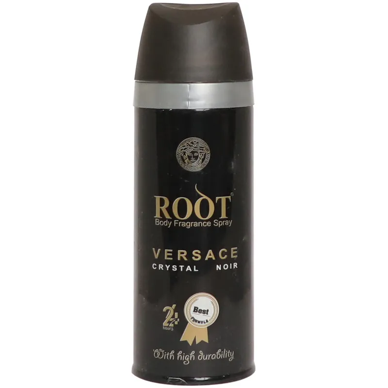 اسپری خوشبو کننده بدن زنانه روت مدل Versace Crystal Noir حجم 200 میلی لیتر