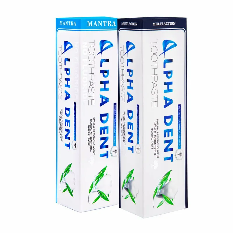خمیر دندان آلفادنت مدل mantra and multi action حجم 75 میلی لیتر بسته 2 عددی - تصویر 2