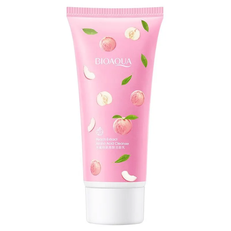 فوم شست و شو صورت بایو آکوا مدل PEACH وزن 250 گرم