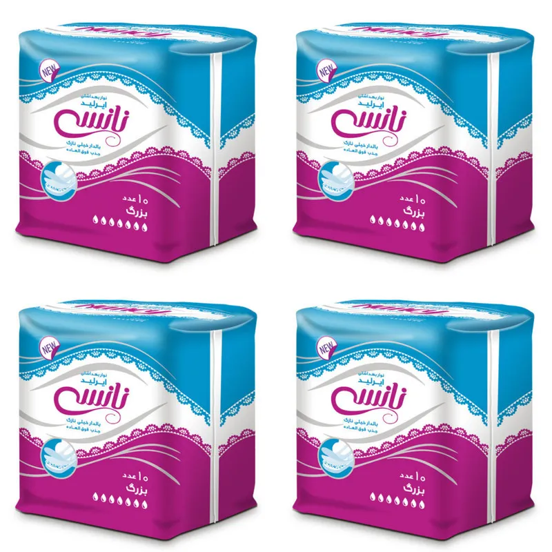 نوار بهداشتی نانسی مدل Air laid مجموعه 4 عددی - تصویر 3