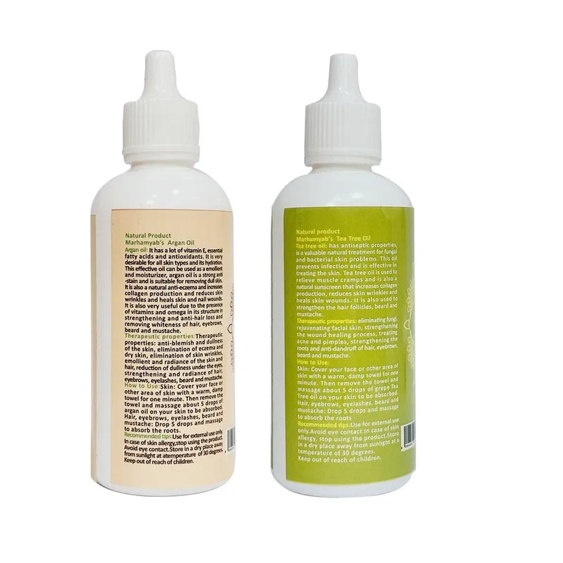روغن روان کننده و نرم کننده مرهم یاب مدل Argan & Tea Tree حجم 80 میلی لیتر مجموعه دو عددی - تصویر 2