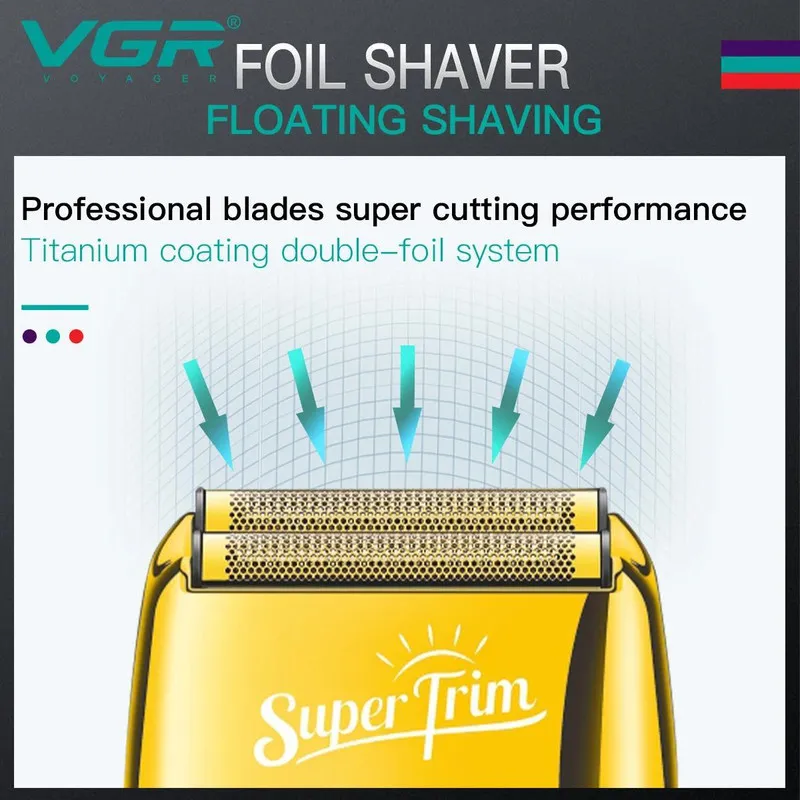 ماشین اصلاح موی سر و صورت وی جی ار مدل V-332 - تصویر 2