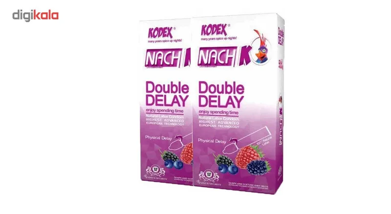 کاندوم تاخیری دوبل ناچ مدل Double Delay دو بسته 12 عددی - تصویر 2