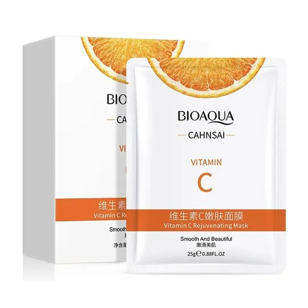 ماسک صورت جوان کننده بیوآکوا مدل ویتامین C - تصویر 2