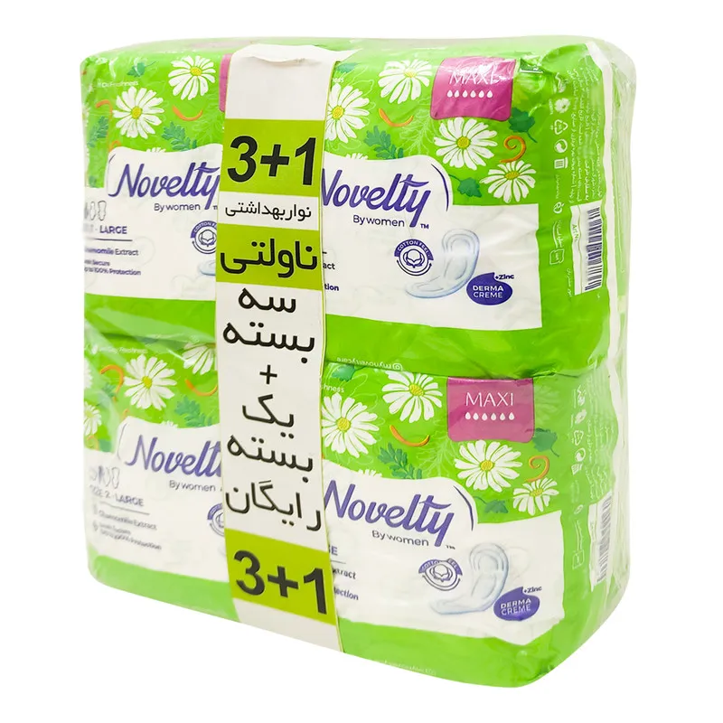 نوار بهداشتی ناولتی مدل SLRGMAXI بسته 4 عددی - تصویر 2