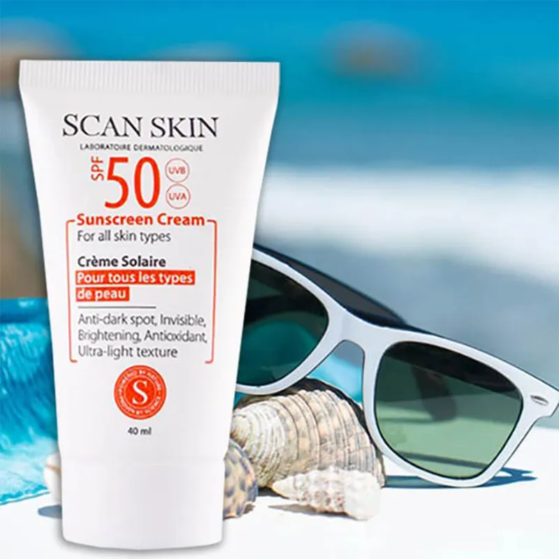 کرم ضدآفتاب و ضدلک بیرنگ اسکن اسکین مدل SPF50 مناسب انواع پوست، حجم 40 میلیلیتر - تصویر 4