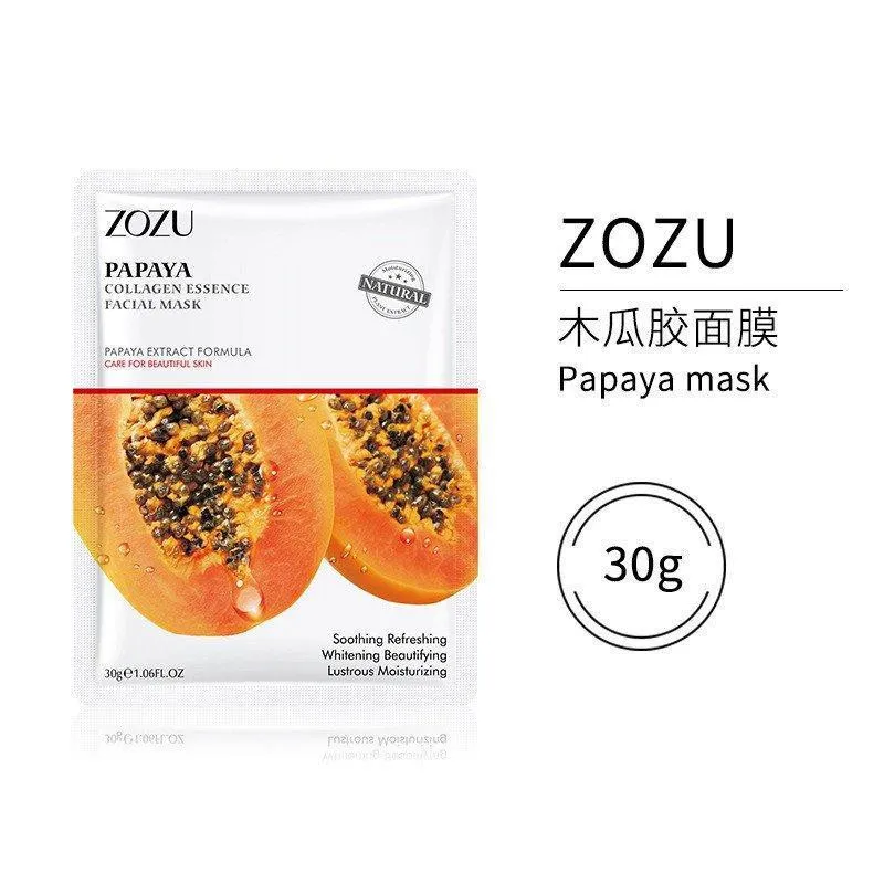 ماسک صورت زوزو مدل پاپایا وزن 30 گرم - تصویر 3