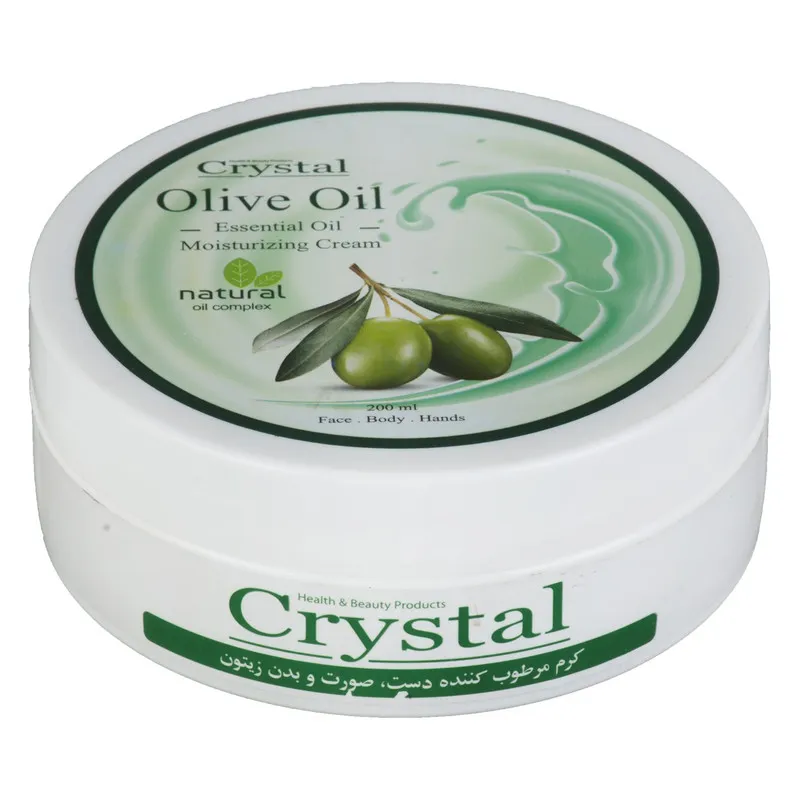 کرم مرطوب کننده کریستال مدل Olive حجم 200 میلی لیتر