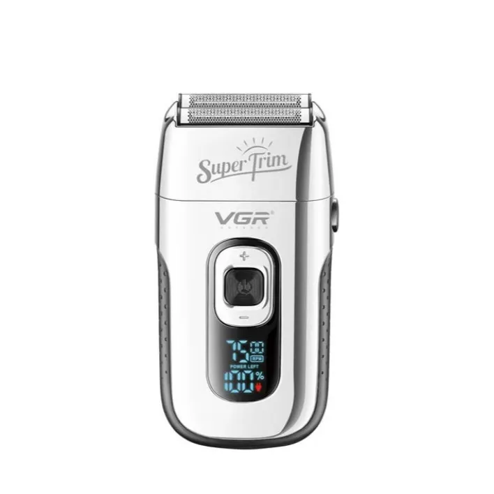ماشین اصلاح موی صورت وی جی ار مدل V_332 با تکنولوژی برش چرخشی، باتری قابل شارژ 600mAh، قابلیت اصلاح با شماره صفر، تیغه استیل ضدزنگ و برس تمیزکننده همراه - تصویر 3
