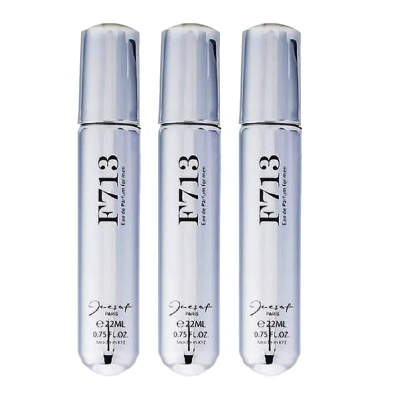 عطر جیبی مردانه ژک ساف مدل 713 حجم 22 میلی لیتر بسته 3 عددی