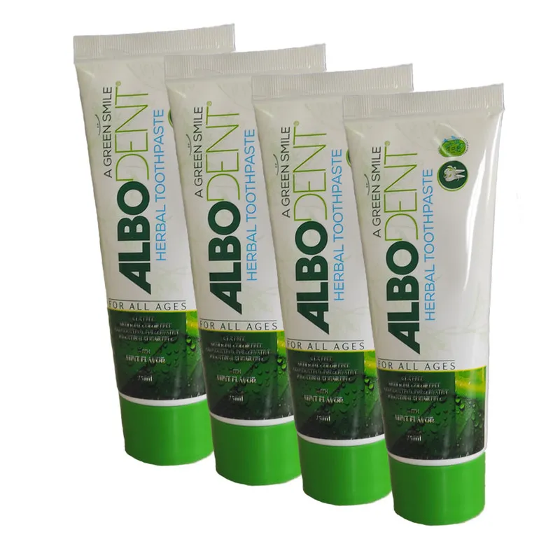 خمیر دندان آلبودنت مدل complete حجم 75 میلی لیتر مجموعه 4 عددی - تصویر 2