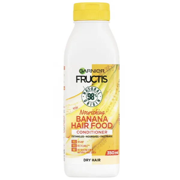 نرم کننده مو گارنیه مدل FRUCTIS nourishing BANANA HAIR FOOD حجم 350میلی لیتر