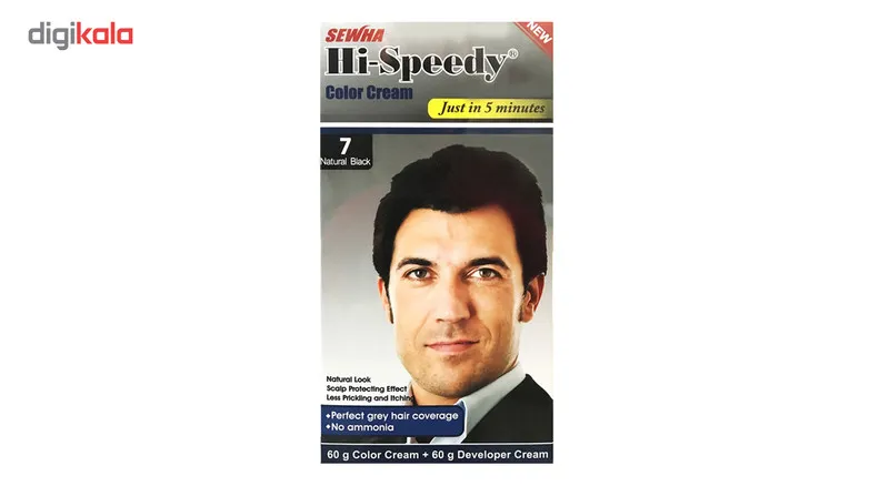 کیت رنگ مو مردانه های اسپیدی مدل Natural Black شماره 7 - تصویر 2