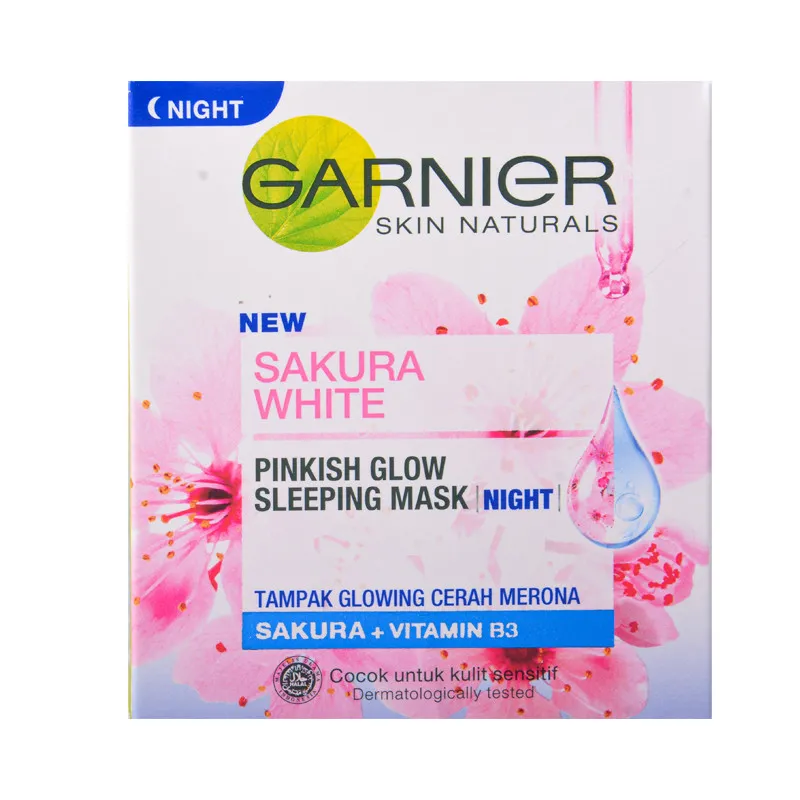 ماسک صورت شب گارنیه مدل Sakura White حجم 50 میلی لیتر - تصویر 3