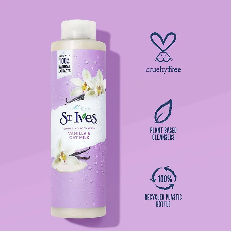 شامپو بدن اس تی.ایوز مدل Vanilla & Oat Milk حجم 650 میلی لیتر - تصویر 3