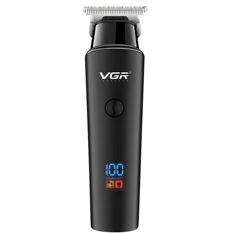 ماشین اصلاح موی سر و صورت وی جی آر مدل 937 با طراحی ارگونومیک، نمایشگر دیجیتال، باتری 2000 میلی‌آمپر ساعت، شارژ USB و سه شانه قابل تنظیم برای اصلاح دقیق و چند حالته - تصویر 2