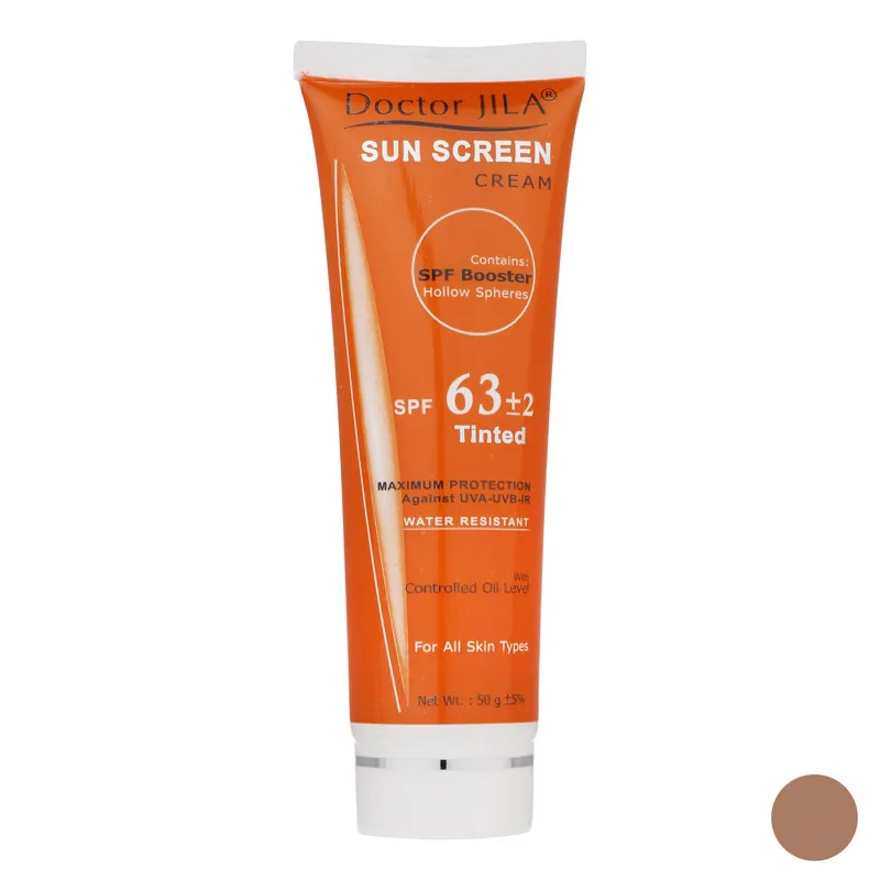 کرم ضدآفتاب رنگی دکتر ژیلا SPF63 مدل DJ3 مناسب انواع پوست وزن 50 گرم - تصویر 3