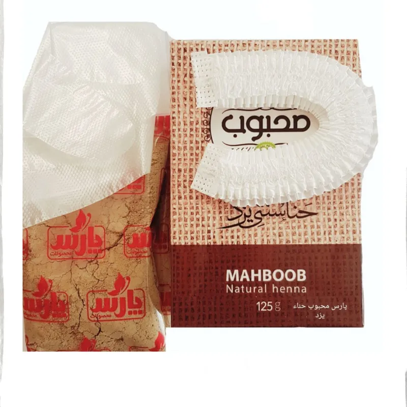 حنا پارس محبوب حناء یزد شماره 6 وزن 125 گرم رنگ دارچینی بسته 4 عددی - تصویر 4