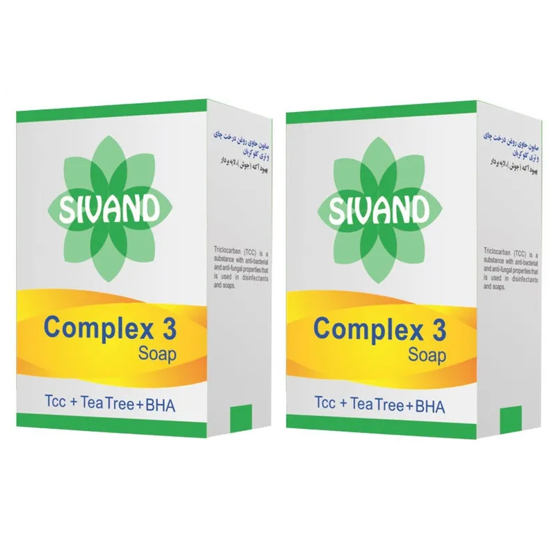صابون ضد جوش سیوند مدل Complex3 وزن 90 گرم مجموعه 2 عددی - تصویر 2
