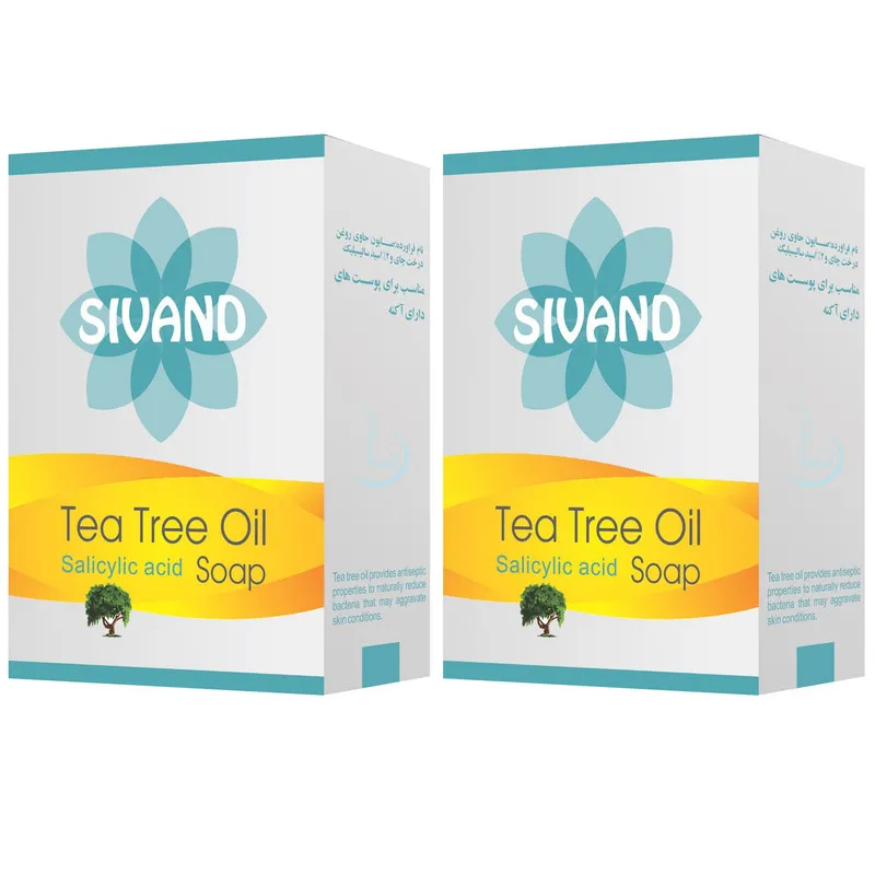 صابون ضد جوش سیوند مدل Tea Tree وزن 90 گرم مجموعه 2 عددی - تصویر 2
