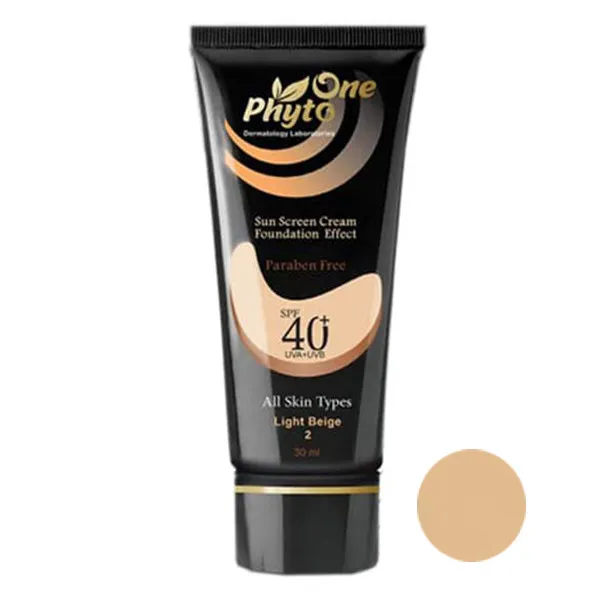 کرم ضد آفتاب رنگی فیتووان مدل Light Beige SPF 40 مناسب انواع پوست حجم 30 میلی لیتر - تصویر 2